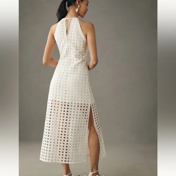 Vineet Bahl Eyelet Halter Anthropologie Dress - Picture 3 of 8